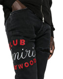 Jeans AMIRI,  BLACK ‘Slim’ jeans with logo