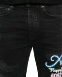 Jeans AMIRI, Neon lights slim jean, Black