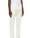 Jeans JACOB COHEN, White denim scott jeans with suede label