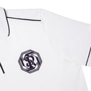 Tricou STEFANO RICCI, Model Polo, Full White, Logo brodat