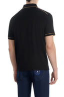 Tricou STEFANO RICCI, Model Polo, Insertii gold, Logo brodat