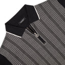 Tricou STEFANO RICCI, Model Polo, Imprimeu alb geometric