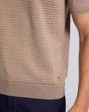 Tricou STEFANO RICCI, Crew neck sweater in cotton and silk, Beige