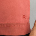 Tricou STEFANO RICCI, Polo, Zipper, Monogram, Silk, Light Red