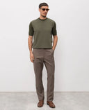 Tricou STEFANO RICCI, Crew neck sweater in silk, Verde