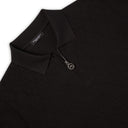 Tricou STEFANO RICCI, Model Polo, Imprimeu geometric, Black