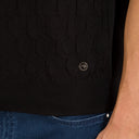 Tricou STEFANO RICCI, Model Polo, Imprimeu geometric, Black