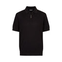 Tricou STEFANO RICCI, Polo Design, Monogram, Model, Silk, Black
