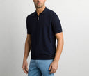 Tricou STEFANO RICCI, Polo Design, Monogram, Model, Silk, Navy blue