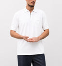 Tricou STEFANO RICCI ,White silk polo with emblem