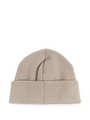 Caciula DSQUARED2, logo-embroidered beanie hat, Beige