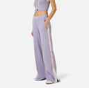 Pantaloni ELISABETTA FRANCHI, Knit fabric trousers with shiny viscose bands, Mov
