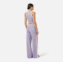 Pantaloni ELISABETTA FRANCHI, Knit fabric trousers with shiny viscose bands, Mov