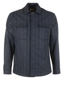 Jacheta ELEVENTY, OVERSHIRT BLUE STRIPES