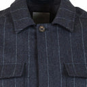 Jacheta ELEVENTY, OVERSHIRT BLUE STRIPES