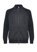 Cardigan ELEVENTY, GREY Wool cardigan with stand-up collar