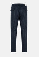 Pantaloni ELEVENTY,NAVY WOOL AND CASHMERE TROUSERS