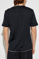 Tricou ELEVENTY, BLACK T-shirt with a round neckline