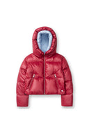 Geaca ALPHASTYLE, Kudu Cropped Down Diva Jacket, Rosu