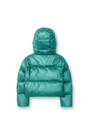 Geaca ALPHASTYLE, Kudu Cropped Down Diva Jacket, Turquoise