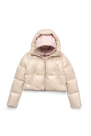 Geaca ALPHASTYLE, Kudu Cropped Down Diva Jacket, Beige