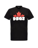 Tricou DSQUARED2, Leaf Red Logo, Negru
