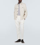 Sneakers Zegna, Low Top, Triple Stitch, Brown