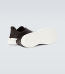 Sneakers Zegna, Low Top, Triple Stitch, Brown