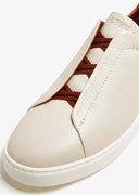 Sneakers Zegna, Low Top,Triple Stitch  White