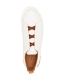 Sneakers Zegna, Low Top,Triple Stitch  White