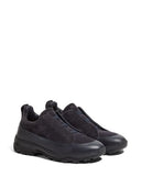 Sneakers Zegna, leather and suede Triple Stitch™ Monte sneakers, Negru