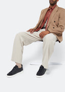 Sneakers Zegna, Low Top, Triple Stitch, Bleumarin