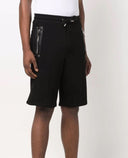 Pantaloni scurti Les Hommes, Cotton Jersey shorts, Black