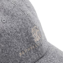 Sapca Brunello Cucinelli Virgin Wool Baseball Hat, Gri