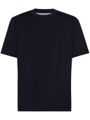 Tricou BRUNELLO CUCINELLI, Model clasic, Bleumarin