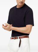 Tricou BRUNELLO CUCINELLI, Model clasic, Bleumarin