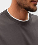 Tricou BRUNELLO CUCINELLI,Classic Design, Grey