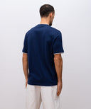 Tricou BRUNELLO CUCINELLI,Classic Design, Navy Blue