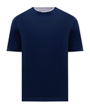 Tricou BRUNELLO CUCINELLI,Classic Design, Navy Blue