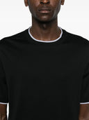 Tricou BRUNELLO CUCINELLI, Design Stratificat, Black