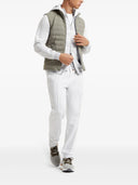 Tricou BRUNELLO CUCINELLI, Double Layer, Cotton, White