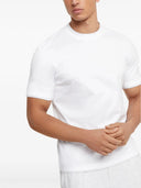 Tricou BRUNELLO CUCINELLI, Double Layer, Cotton, White