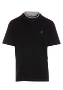 Tricou BRUNELLO CUCINELLI, Layered T-Shirt, Black