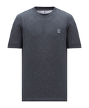 Tricou BRUNELLO CUCINELLI, Classic Design, Light Grey