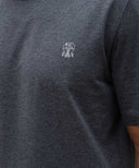 Tricou BRUNELLO CUCINELLI, Classic Design, Light Grey