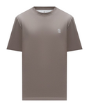 Tricou BRUNELLO CUCINELLI,Classic Design, Logo Print, Brown