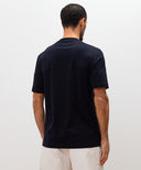 Tricou BRUNELLO CUCINELLI, Classic Design, Logo, Navy Blue