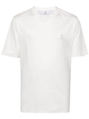 Tricou BRUNELLO CUCINELLI, Logo Print, White