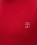 Tricou BRUNELLO CUCINELLI, Classic Design, Rosu