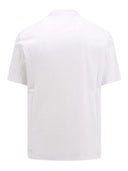 Tricou BRUNELLO CUCINELLI, Classic Design, Grey Logo, White